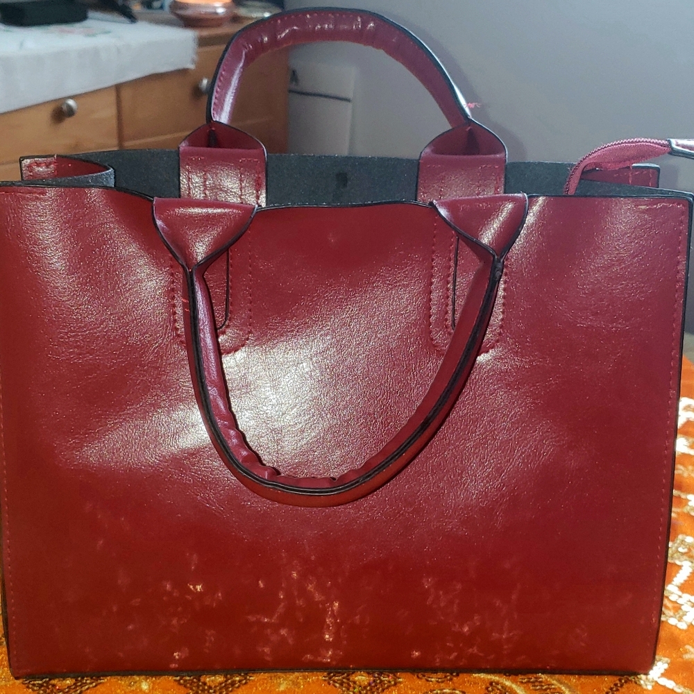 Dark Red Purse